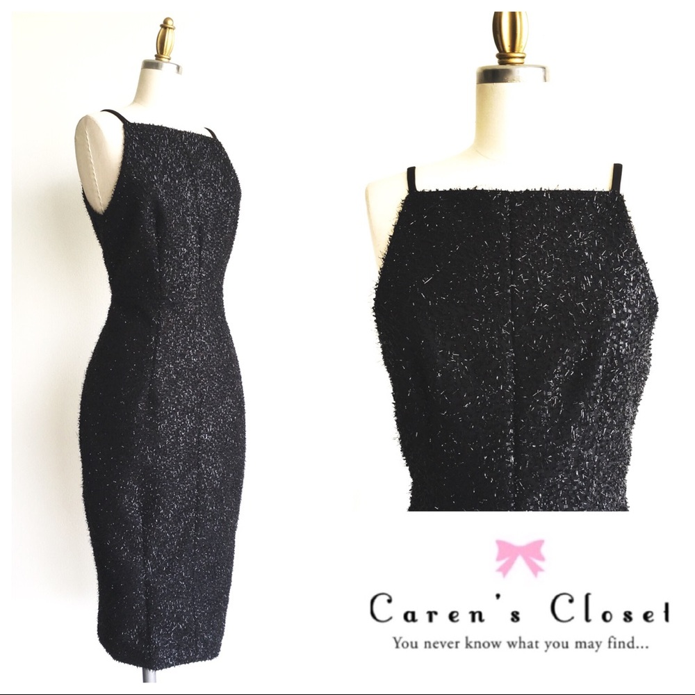 H&M Collection Black Sparkle Lotte Wiggle Dress - Picture 3 of 5